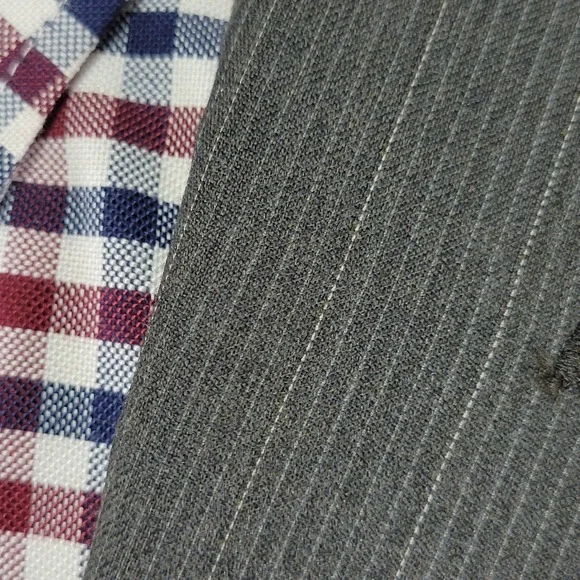 Michael Kors Men's Sport‎ Coat Blazer Two Button Olive Brown Striped Wool Sz 48L